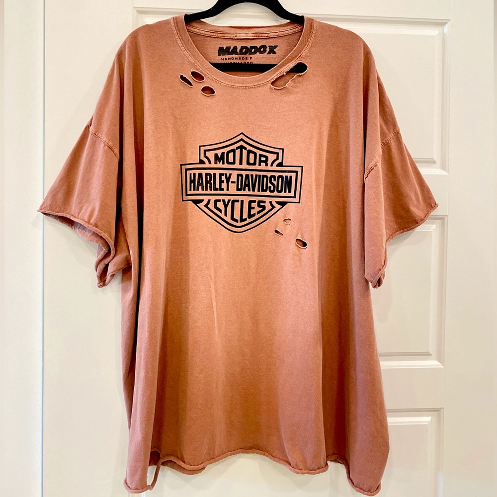 Harley Davidson Custom Distressed Graphic T-shirt